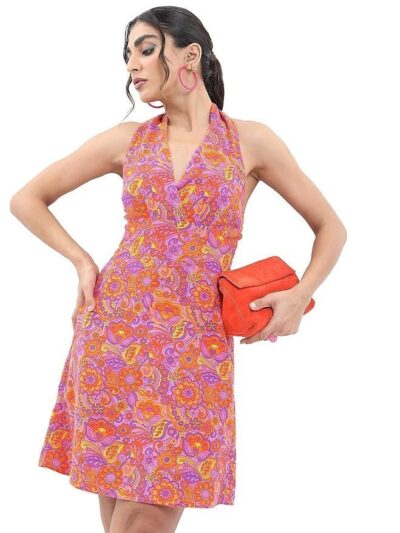 KETCH Women Regular Fit Printed Sleeveless Dress