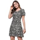 OOMPH! Women's Crepe Sheath Mini Dress