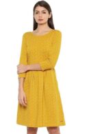 Van Heusen Woman Women's Cotton Blend A-Line Knee-Length Dress