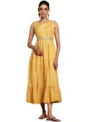 Indya Women's Fit and Flare Standard Length Dress