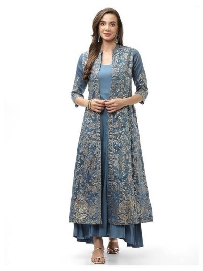 BIBA Solid Polyester Straight Fit Womens Kurta