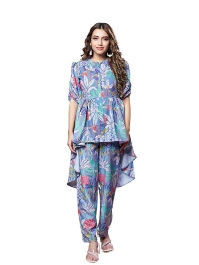 Leriya Fashion Women's Rayon Floral Co-Ord Set