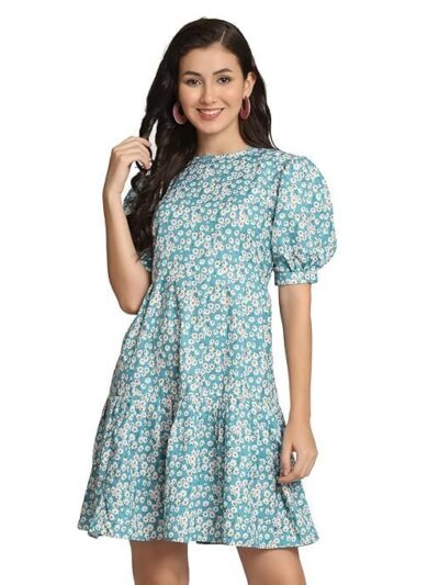 Leriya Fashion Western Dresses for Women |A-Line Knee-Length Dress | Indo Western Dress for Women| Short Dress